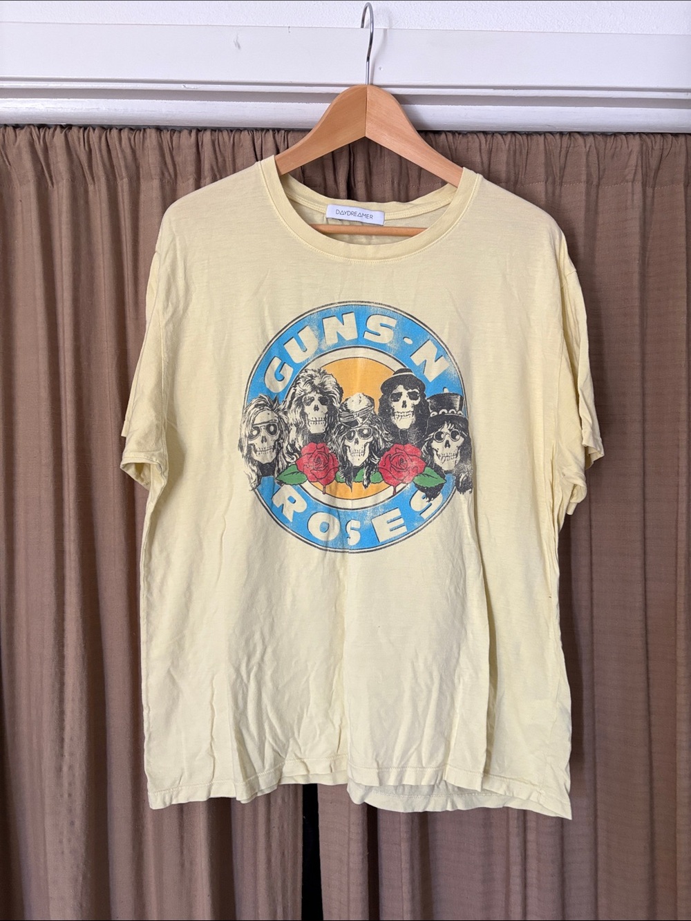 Daydreamer Yellow Guns N' Roses Graphic Tee